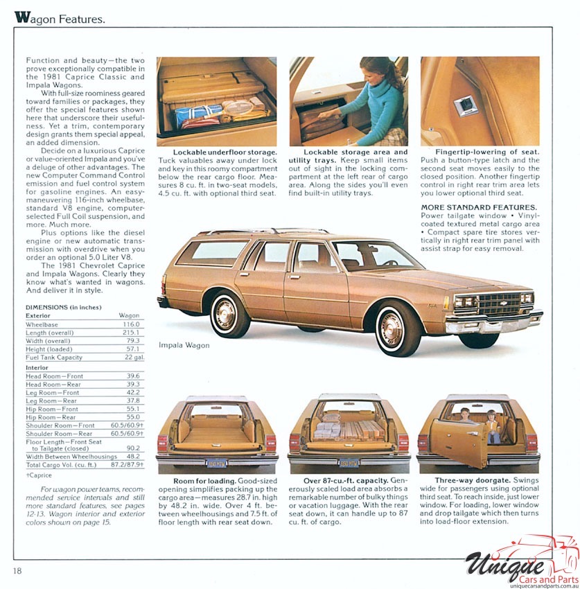 1981 Chevrolet Caprice Impala Brochure Page 13